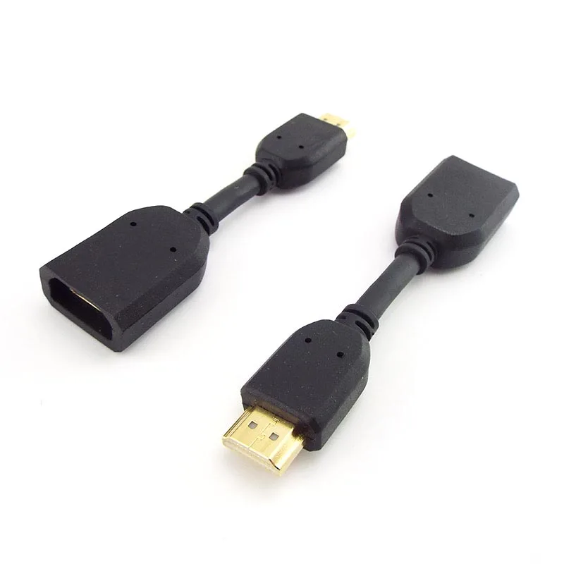 

Mini HDMI-compatible Male to Female Extension Cable For HD TV LCD Laptop Any Angle Adjustable Converter Extended Connector