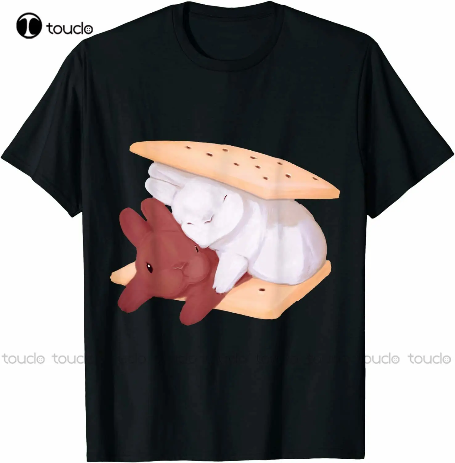 

Футболка мужская хлопковая, милая рубашка с принтом кролика Морса, уникальный подарок для отдыха на природе, белая, для подростков, унисекс