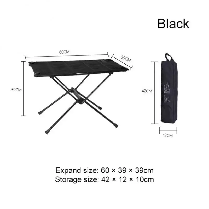 Outdoor Camping Table Portable Foldable Desk Furniture Computer Bed Ultralight Aluminium Hiking Climbing Picnic Folding Tables images - 6