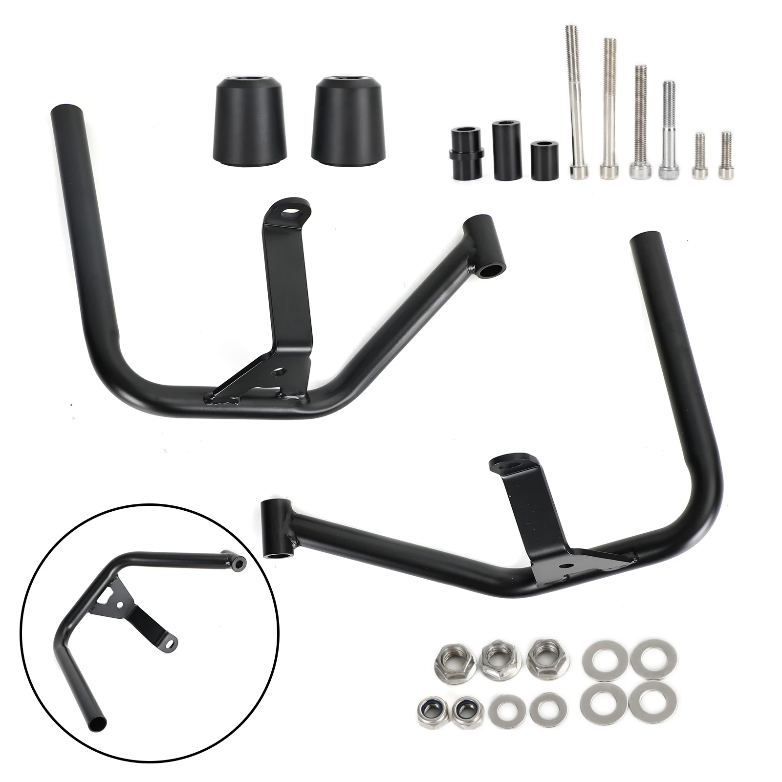 

Areyoursohp Crash Bars Protection Engine Guard Frame Black Iron Fits For Trident 660 2021 Motorcycle Parts