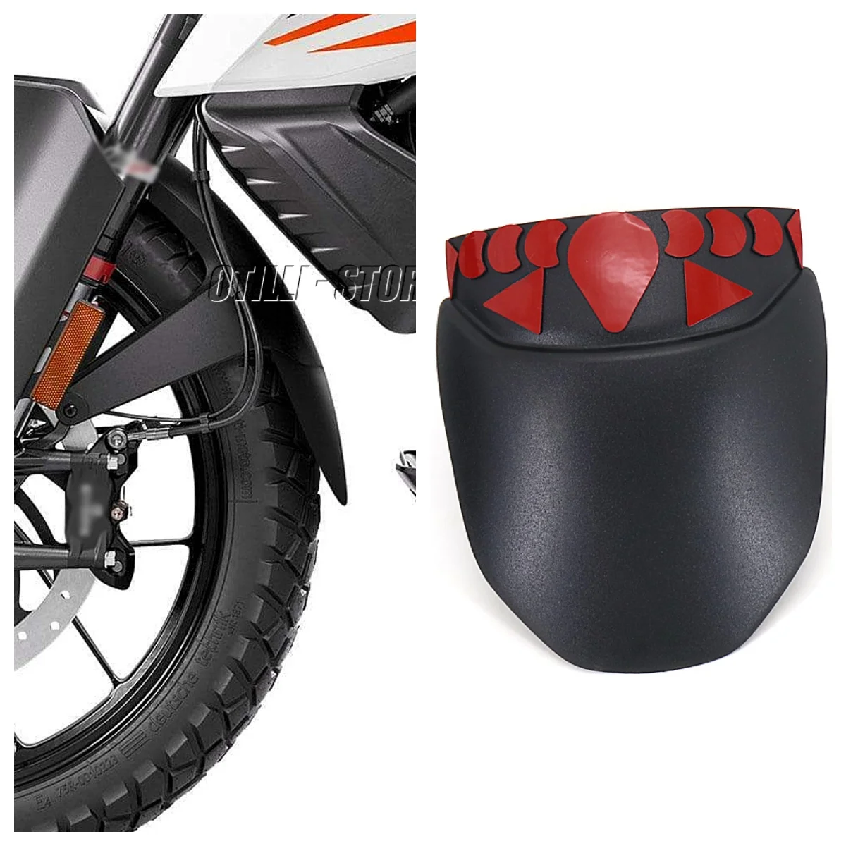 Новинка для KTM 390 Adventure 2020-2022 удлинитель переднего крыла мотоцикла брызговика из