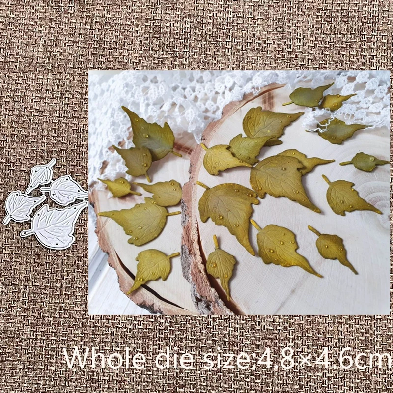 

New Design Craft Metal stencil mold Cutting Die 4pcs leaves decoration scrapbook die cuts Album Paper Card Craft Embossing