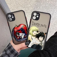 anime manga death note ryuk phone cases for iphone 11 12 13 pro max 7 8 plus se20 x xs max xr hard matte back shockproof cover