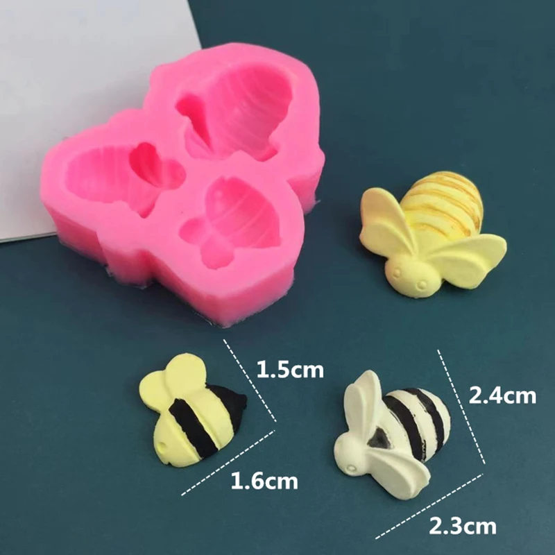 Силиконовая 3D форма для сережек сделай сам глина из пчелы аксессуары эпоксидной