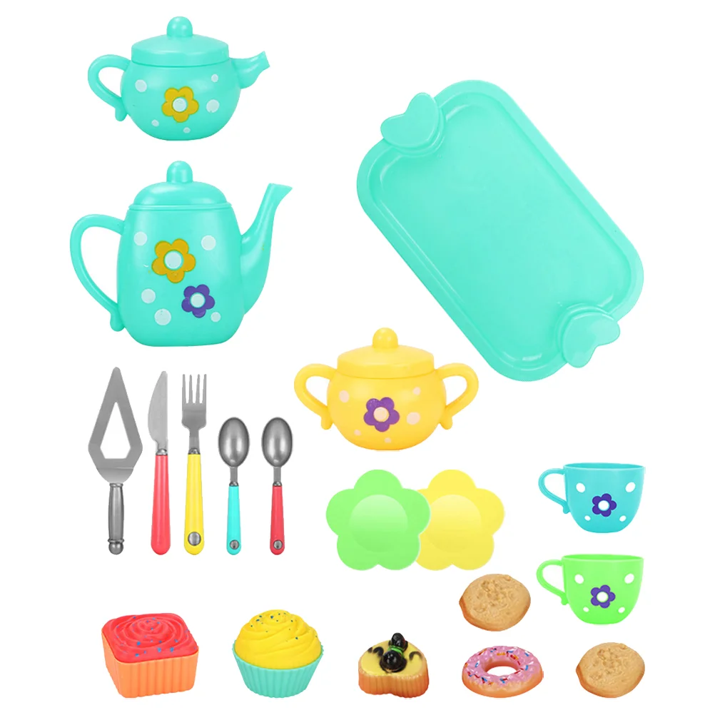 

Simulation Teapot Teacup Stylish Imitation Birthday Present Pvc Realistic Toddler