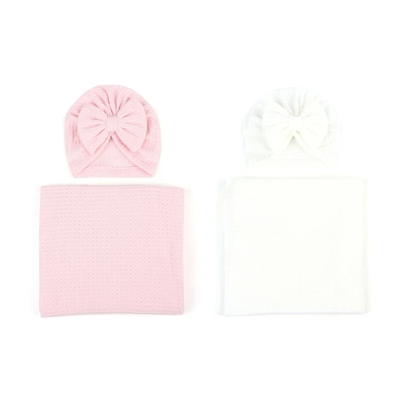 

Newborn Photo Posing Blanket Soft Beanie Hat Infant Baby Bedding Newborn Hat