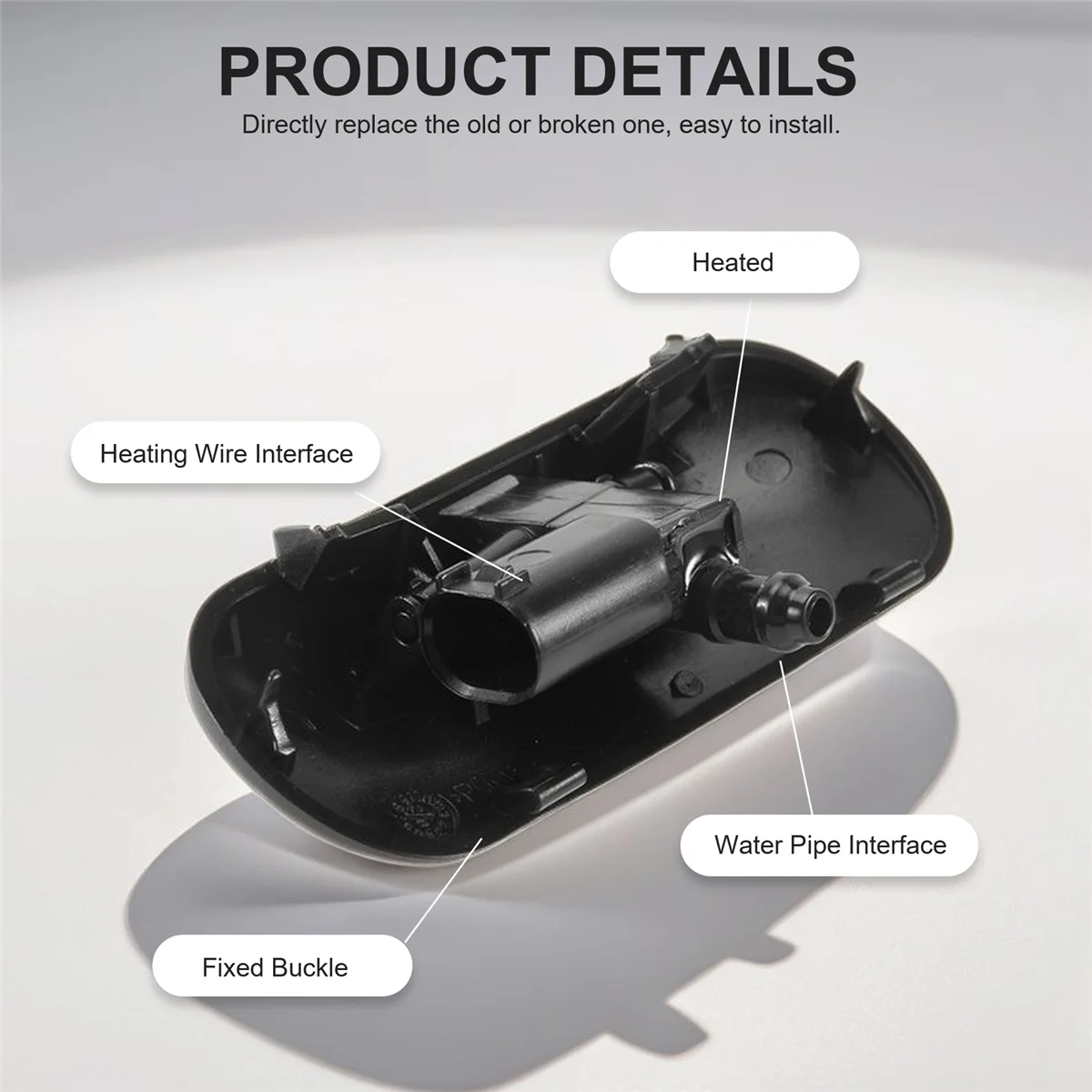 Форсунка омывателя лобового стекла L &amp R 4G0955987A / 4G0955988A для Audi A6 C7 Allroad S6 RS6 2016-2018