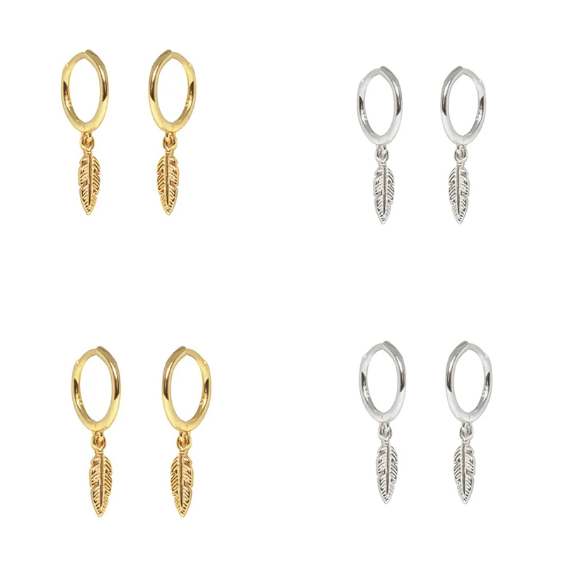 

Серьги-подвески женские из серебра 925 пробы с искусственными перьями