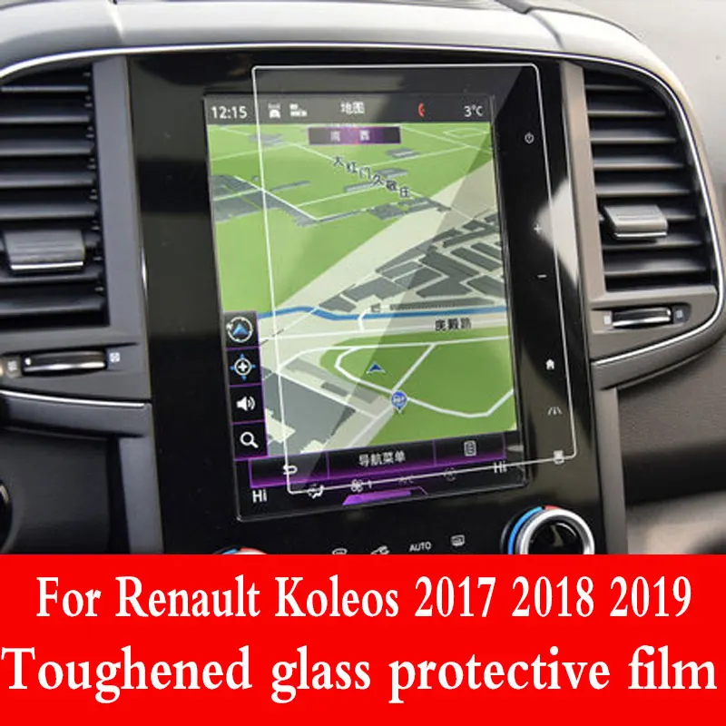 

Tempered Glass film For Renault Koleos 2017 2018 2019 Car Navigation Screen Protector car interior Accessories