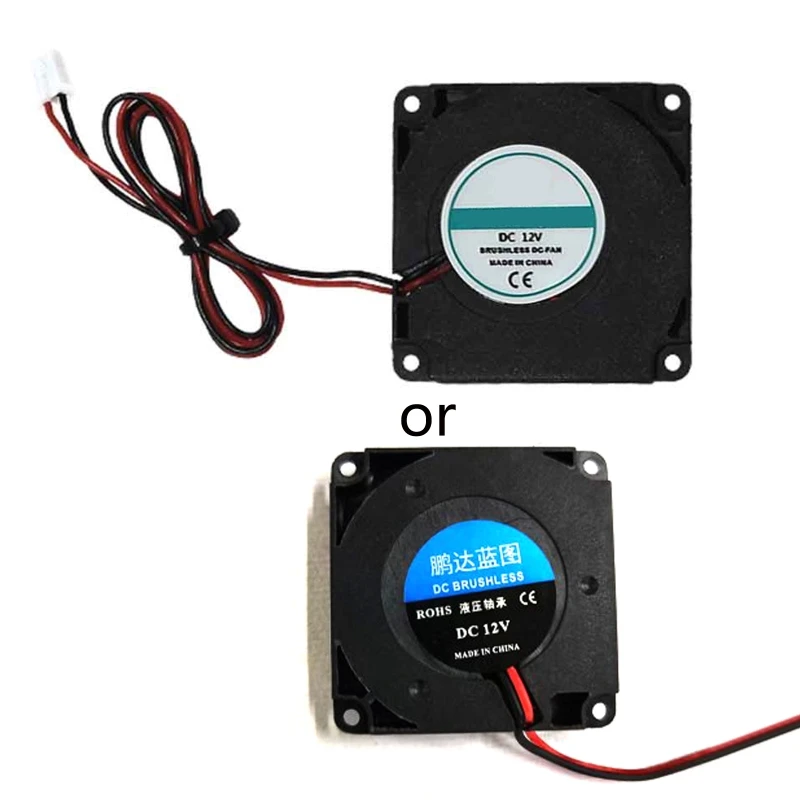 

1 Piece 4010 Blower Cooling Fan, 40mm x 40mm x 10mm Hydraulic Bearing Cooling Fan with 2 Pin Terminal for 3D Printer