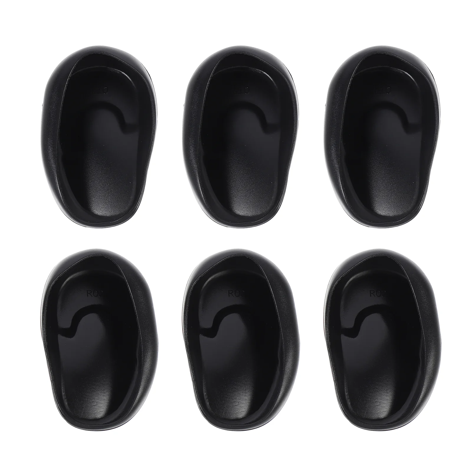 

6pcs Plastic Hair Dye Earmuffs Waterproof Ear Covers Plastic Ear Protectors