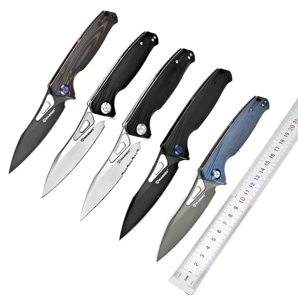 HARNDS Falcon CK9180 Складной карманный нож с BOHLER K110 стальной походный охотничий ручкой G10