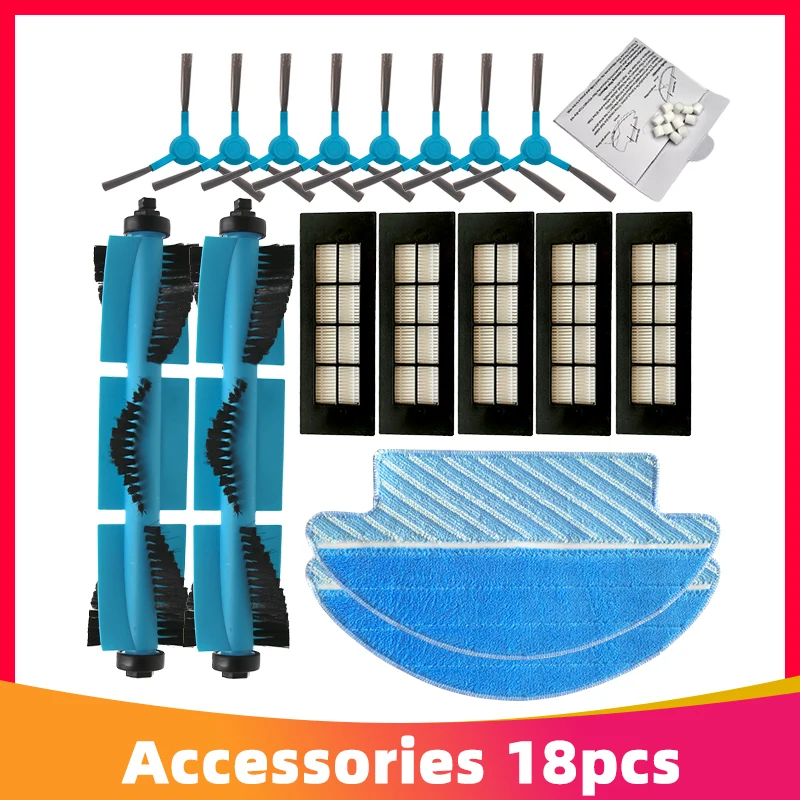 

For Cecotec Conga 3090 Robot Vacuum Cleaner Replacement Spare Parts Roller Main Side Brush Hepa Filter Mop Rag Universal Wheel