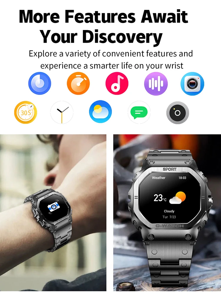 Умные Часы Унисекс С 1 57-дюймовым Экраном Поддержка Bluetooth Фитнес-трекер