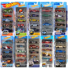 Original Hot Wheels 5pcs Sports Car Set 1:64 Metal Car Toy Hotwheels Mini Boy Toys for Children Track Car Models Diecast Oyuncak