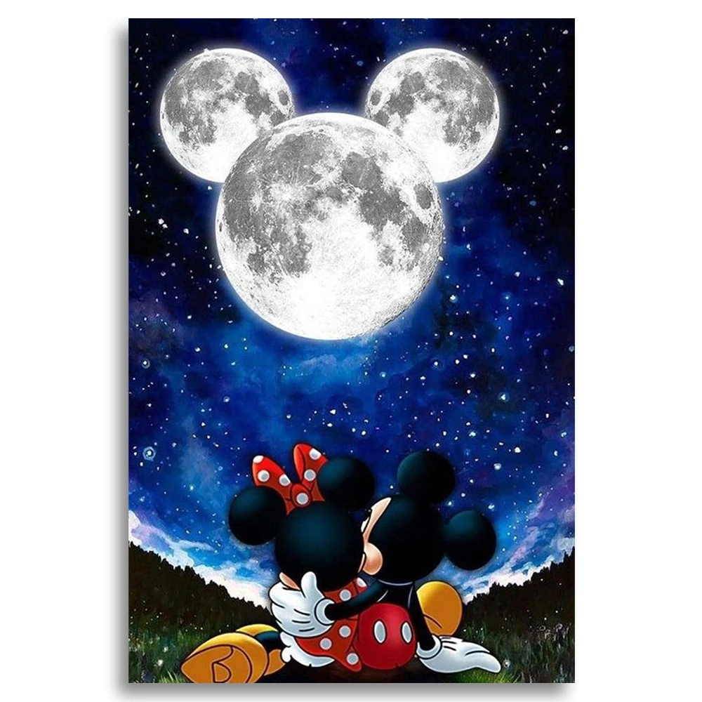 

Алмазная мозаика Disney 5D, мультяшный рисунок Микки Мауса, распродажа, Набор для вышивки крестиком «сделай сам», искусство, украшение для дома