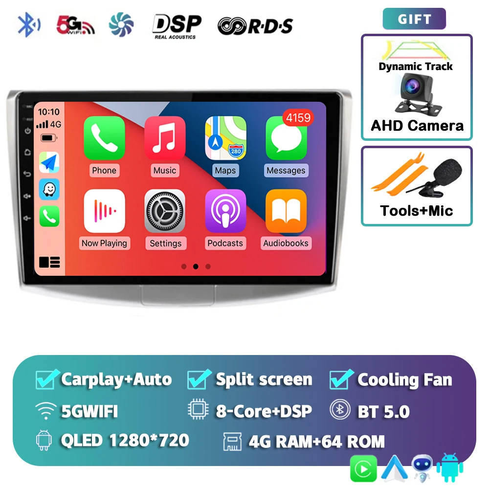 

Автомагнитола Carplay для Volkswagen VW Passat B6 B7 CC 2007-2016, мультимедийный видеоплеер с GPS, 2din, 360, стерео камера