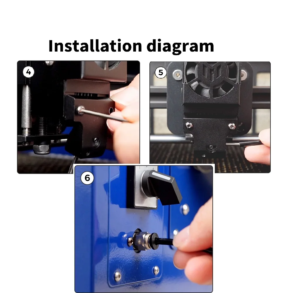 Воздушный насос Twotrees для лазерной гравировки TS3 регулируемый поток воздуха 10-30