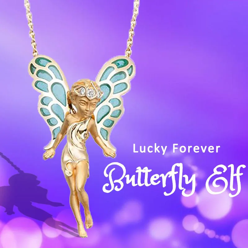 

Guardian Angel Girl Wings Pendant Necklace Women'S Exquisite Personality Fashion Items Gifts For Girlfriends And Mothers