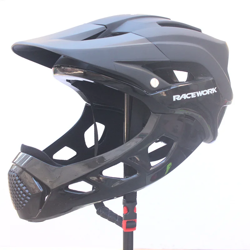 Шлем велосипедный интегрированный на все лицо спортивная шапка для горного и