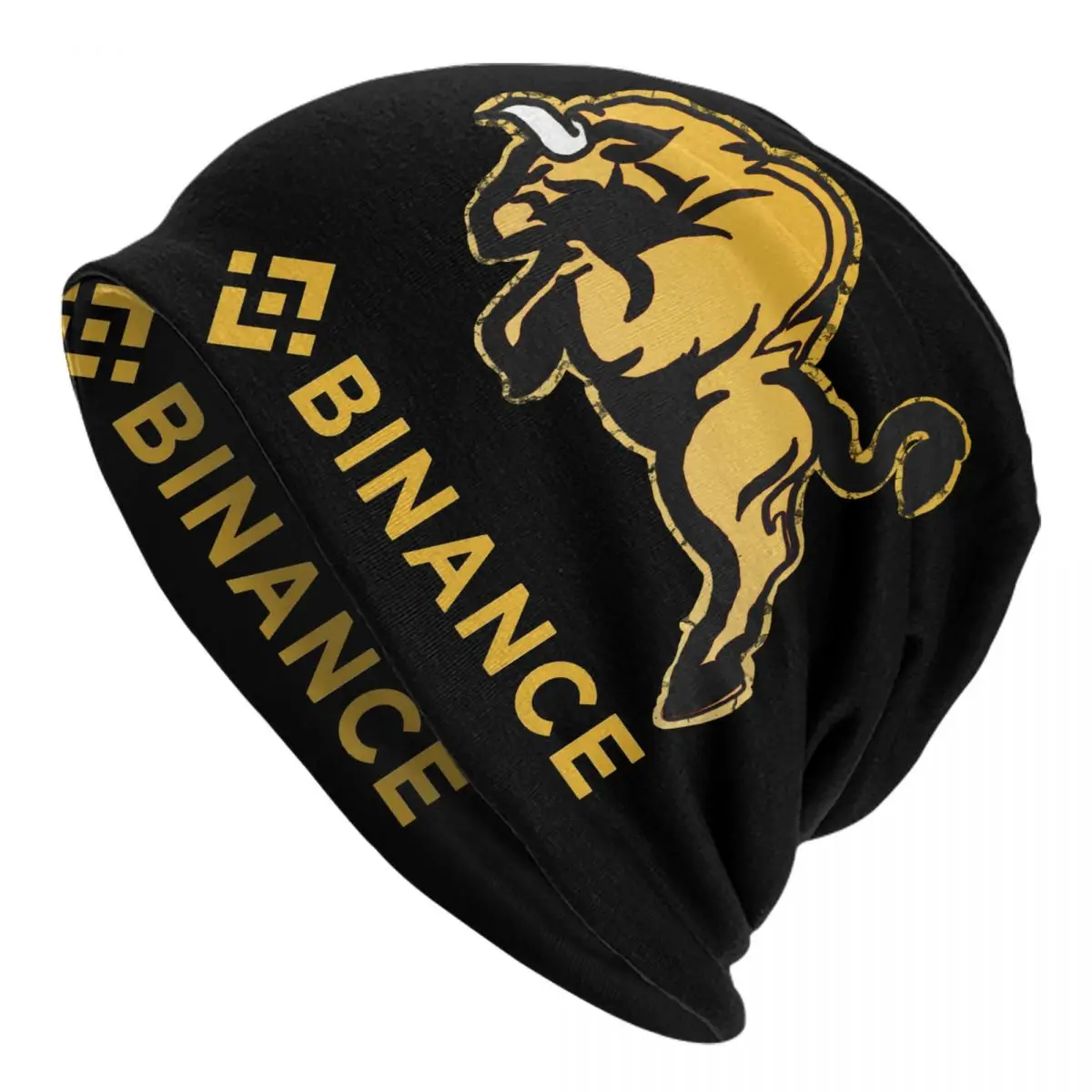 

Crytopcurrency Binance Coin Skullies Beanies Caps Streetwear Winter Warm Knitted Hat Unisex BNB Bull Blockchain Bonnet Hats