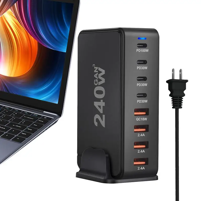 

Сетевое зарядное устройство с 8 USB-портами и поддержкой быстрой зарядки