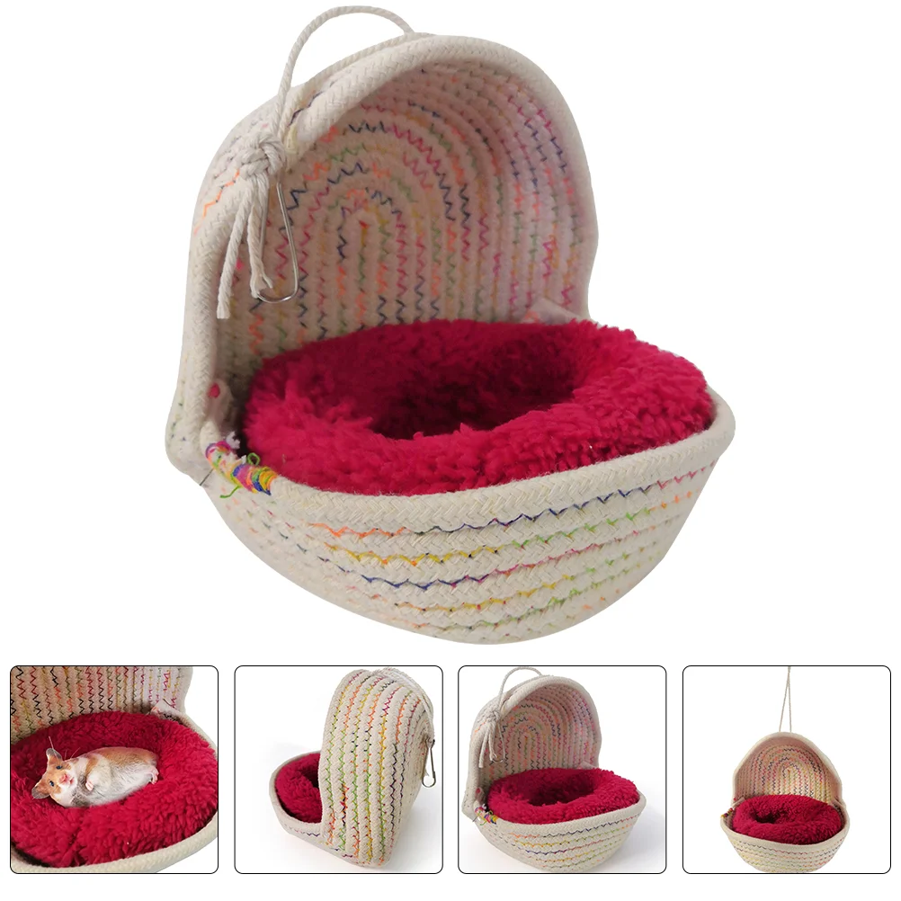 

Parrot Nest Bird Bed Cage Wear-resistant House Natural Crafted Delicate Suspending