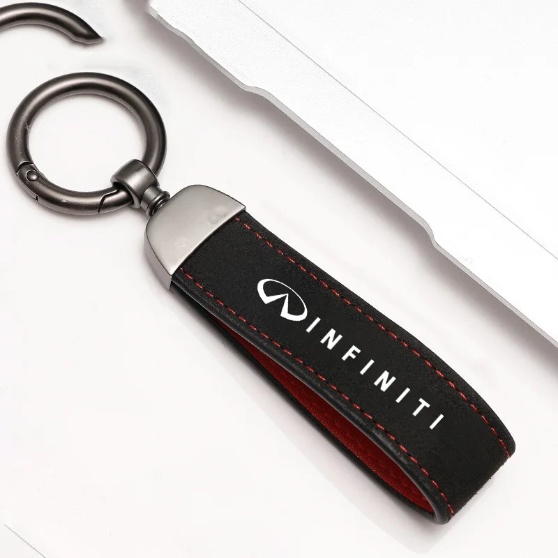 

Замшевый автомобильный Стайлинг, брелок для ключей, подвеска для Infiniti Q50 FX35 G37 G35 QX70 FX45 EX35 Q30 Q70L QX50 QX30 QX60 QX80