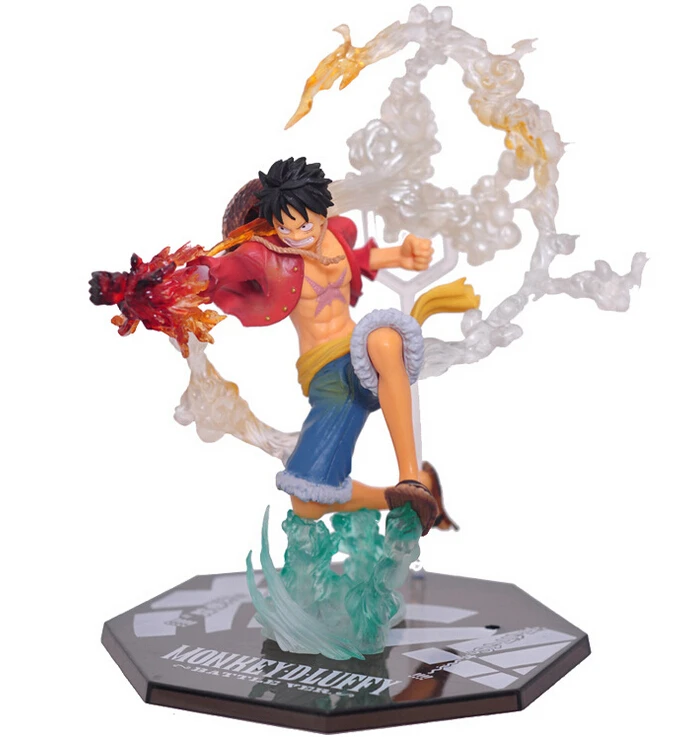 

Anime 7" One Piece Monkey D Luffy Battle Ver. Boxed PVC Action Figure Collection Model Toy Gift
