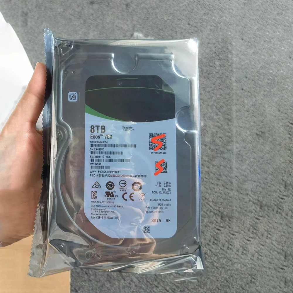 ST8000NM0055 Совершенно новый серверный жесткий диск 8T 7 2K SATA 3 5 дюйма 256M Диск памяти