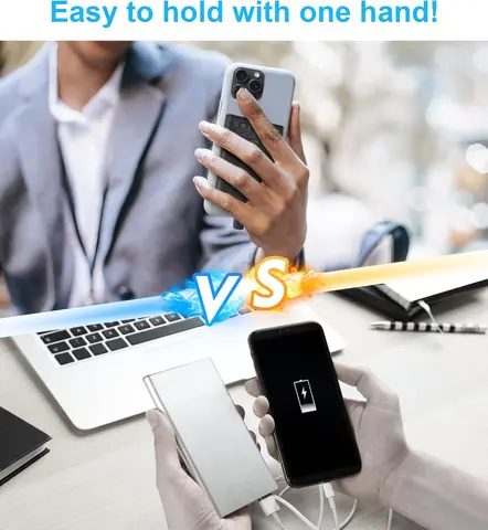 Ультратонкое магнитное портативное зарядное устройство со встроенным кабелем USB-C Power Bank 5000 мАч для Magsafe iPhone Samsung Xiaomi Wired Small