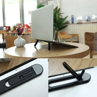 for macbook pro air invisible notebook holder bracket cooling stand universal adhesive laptop stand foldable laptop stand holder