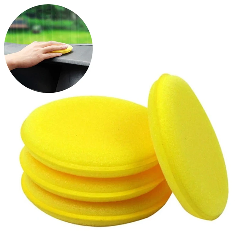 

Восковая губка для автомобиля 12 шт./компл., желтая губка, средство для ухода, полировальное полотенце против царапин, многоразовые инструмен...