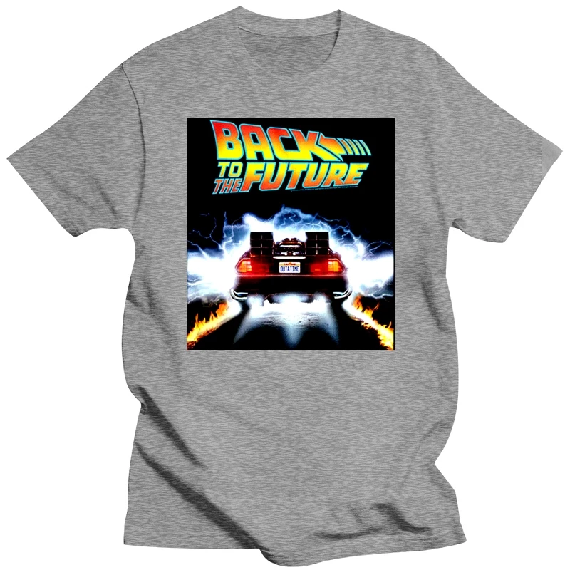 Детская футболка Назад в будущее Flaming Delorean задние фонари для мальчиков и девочек
