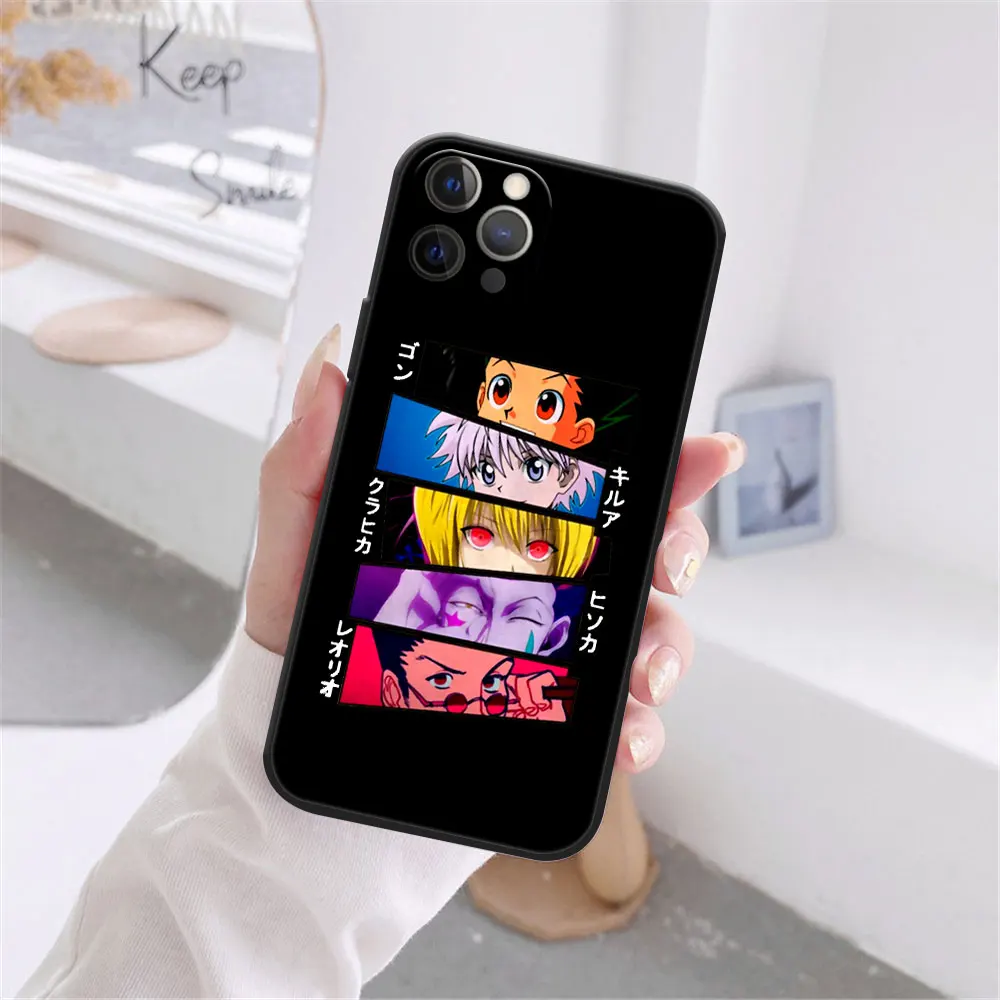 Чехол для iPhone 13 12 11 Pro XR X XS MAX SE 2020 7 8 Plus HXH мягкий с изображением охотников и - купить