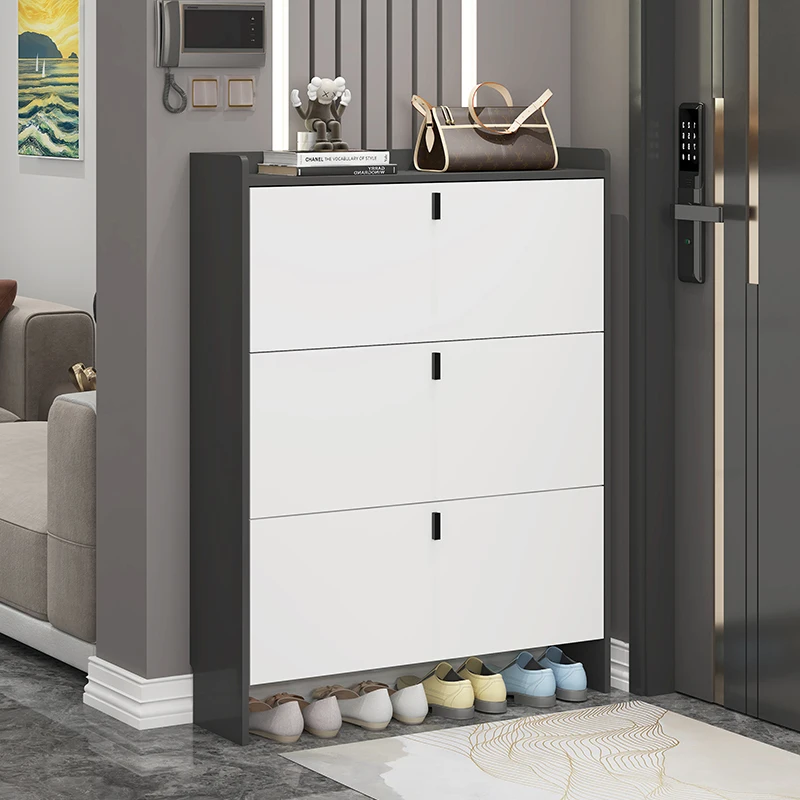 

Multi Layer Drawer Shoe Rack Modern White Black Entrance Hall Hallway Shoes Organizers Storage Porta Scarpe Home Furniture