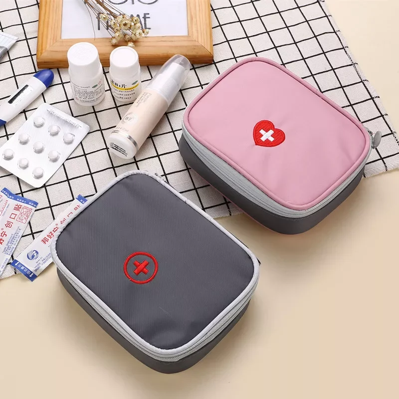 

First Aid Kit Bag Portable Travel Medicine Package Emergency Kit Bags Small Medicine Divider Storage Organizer Home Outdoor