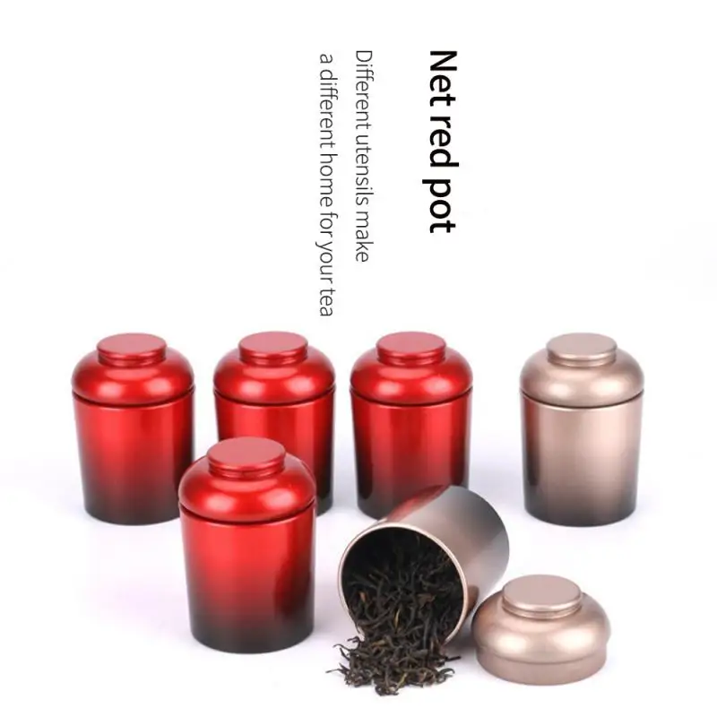 

New Universal Mini Small Tea Can Portable Travel Portable Metal Can Iron Box Packaging Box Storage Candy Coins Jewelry