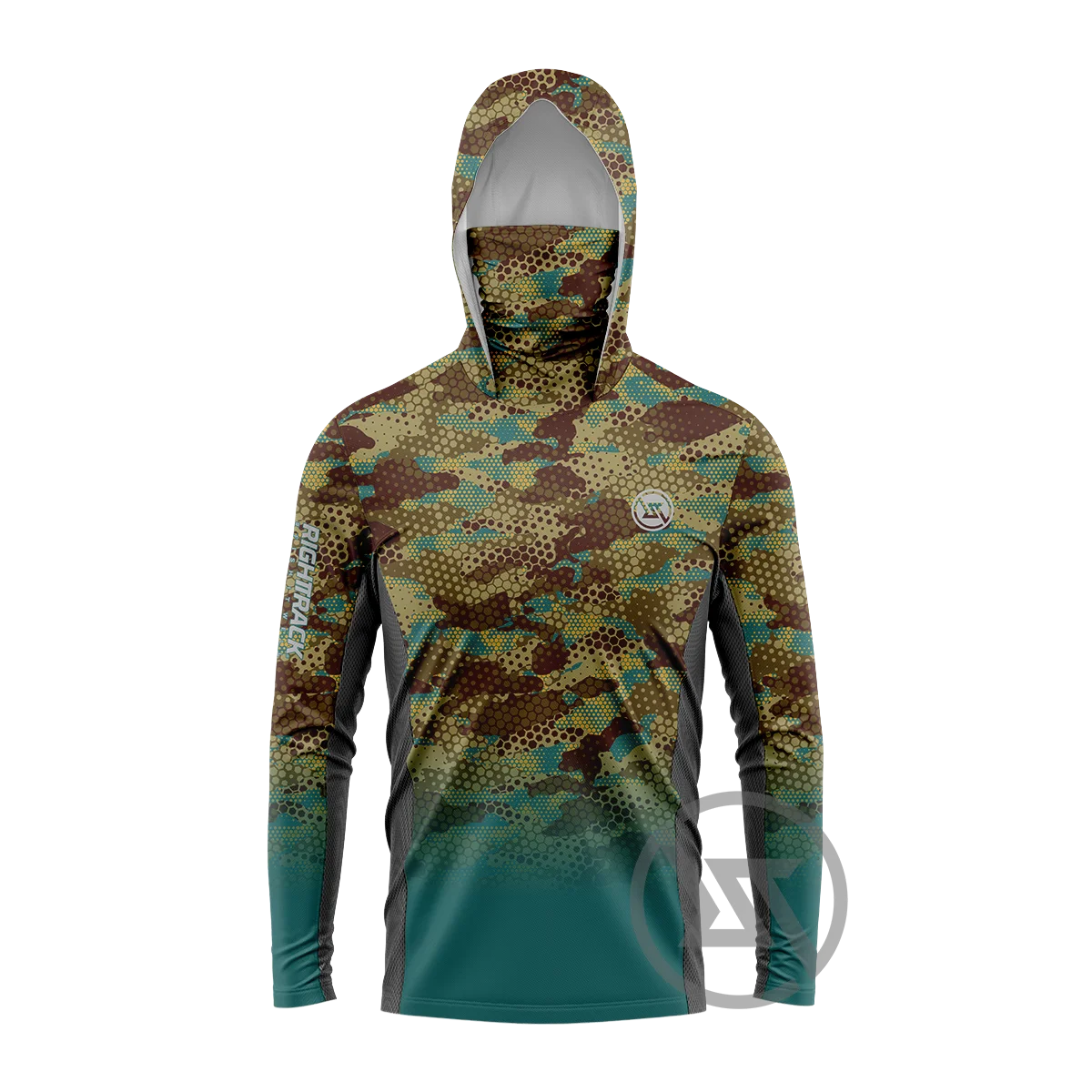 

RT Spoprt Wear Men's Hiking Long Sleeve Hooded T-Shirts Fishing Hunting Climbing Shirt Cotton Sport Clothes Upf 50+ Hiking Tops
