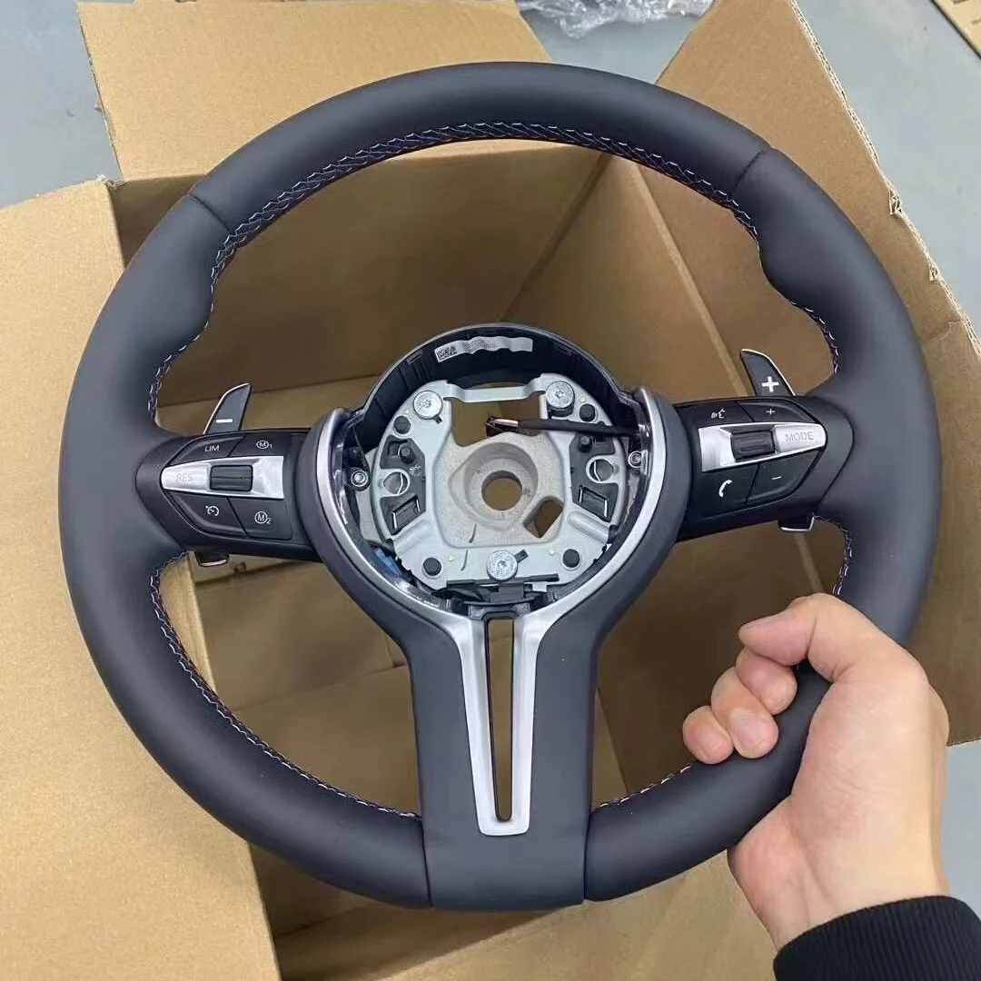 Индивидуальная кожаная отделка руля для BMW M3, серий F (F36, F30, F10, F15, F20, F22, F25, F32, F01, F02, F06, F07) и M5, автоаксессуары (art.: 3920d997d5ce6) - 3920d997d5ce6