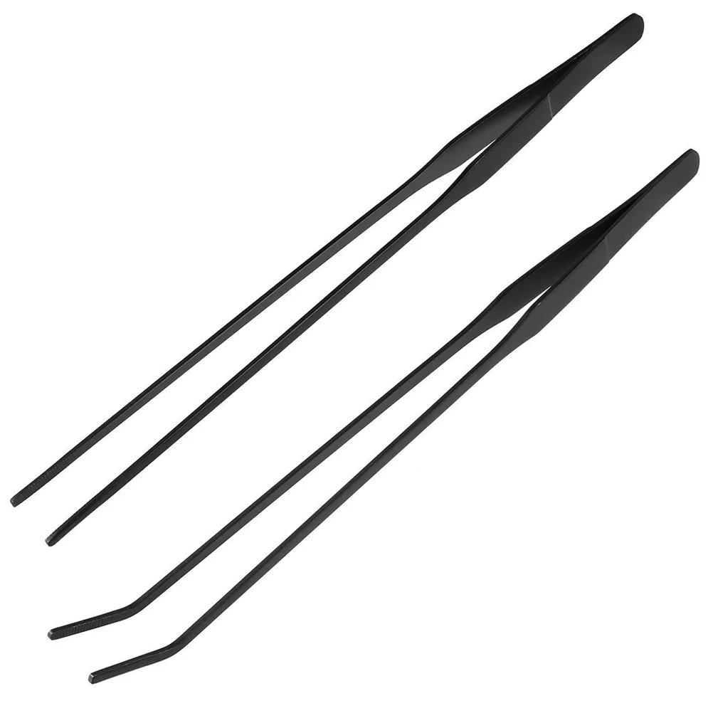 

Aquarium Feeding Tools Reptile Tongs Tank Straight Aquatic Cleaning Curved Clip Tool Landscaping Aquascaping Kit Gardening