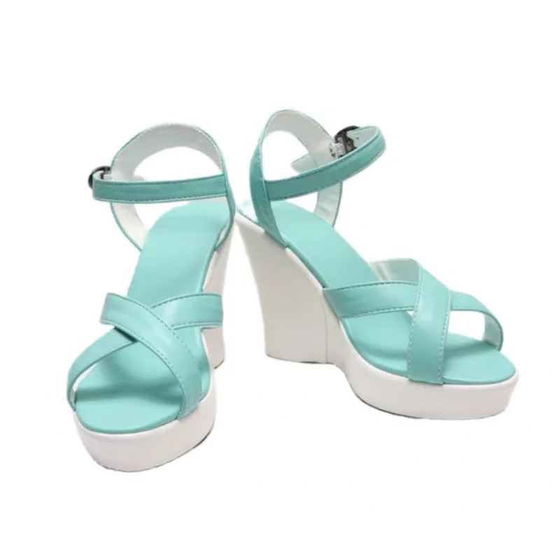 Финальная фантазия 7: ремейка Tifa Lockhart Рождественская обувь для косплея зеленая на