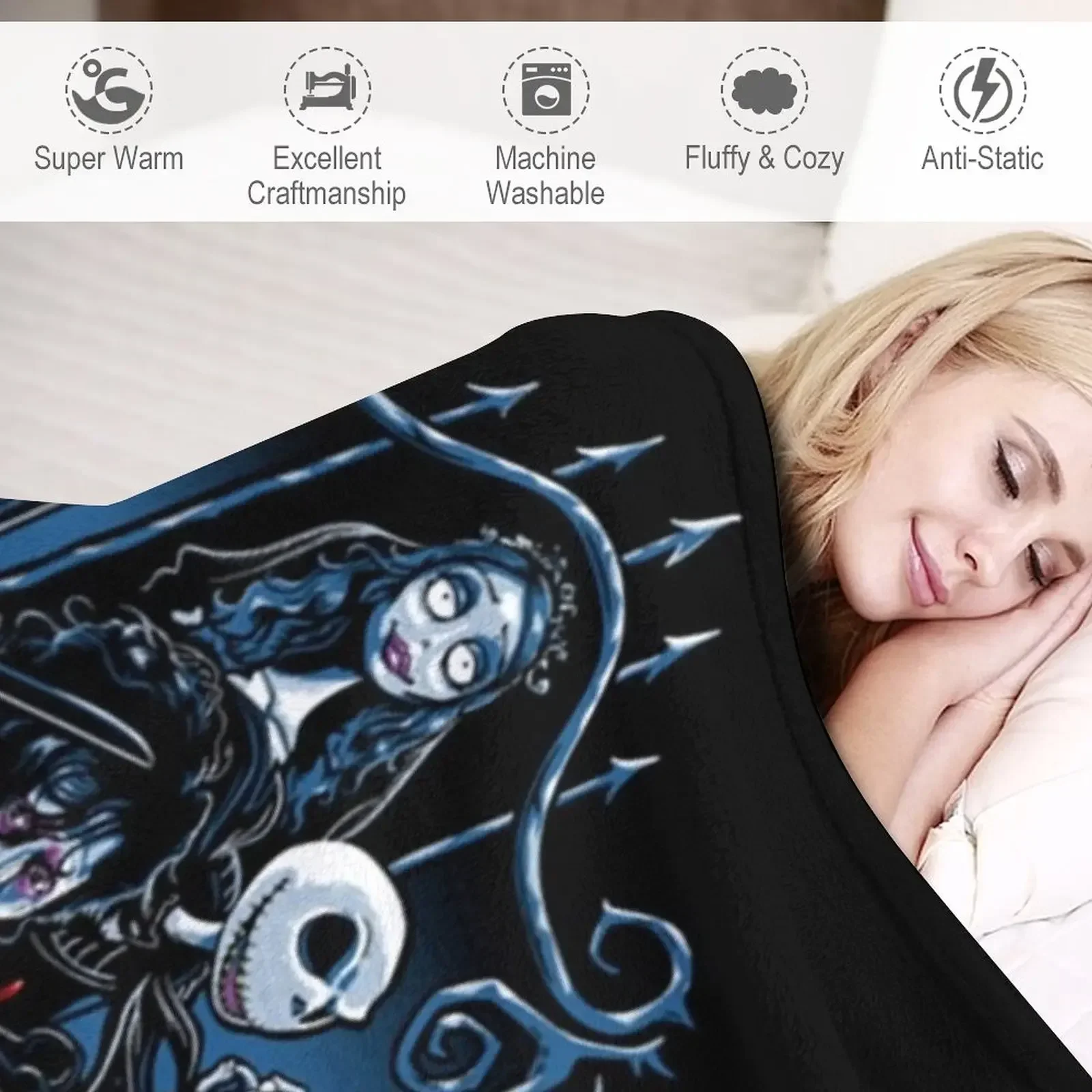 Одеяло My tim Бертон тепловые диванные покрывала туристические одеяла