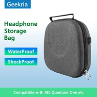 geekria gaming headset case pouch for lay flat over ear headphones replacement bluetooth earphones bag for accessories storage