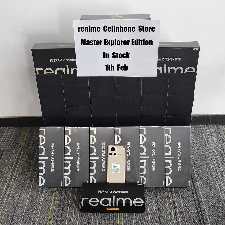 realme GT2 Master Explorer Edition 5G Mobile Phone Snapdragon 8+Gen1 100W SuperCharge 5000mAh 50MP 6.7'' 120Hz NFC OTA Cellphone
