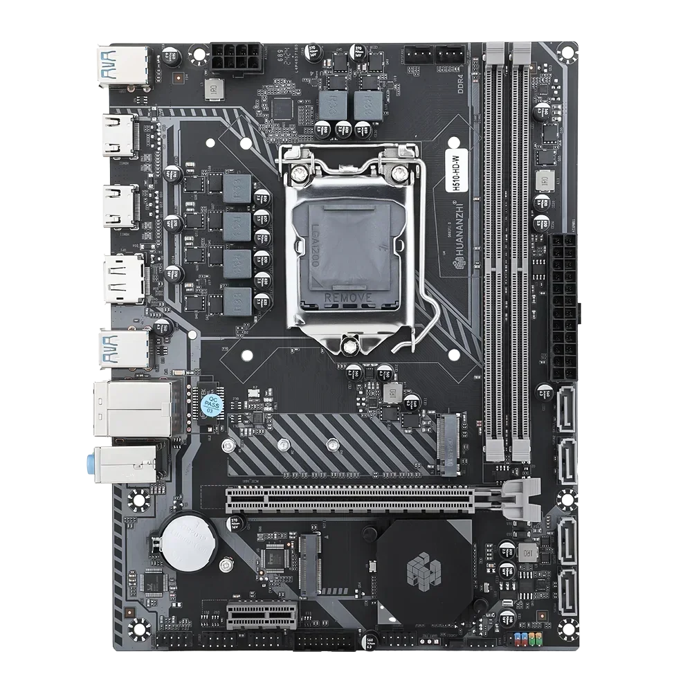 Материнская плата HUANANZHI H510 HD W M-ATX с поддержкой Intel LGA 1200 10 11 поколений DDR4 2400 2666 2933