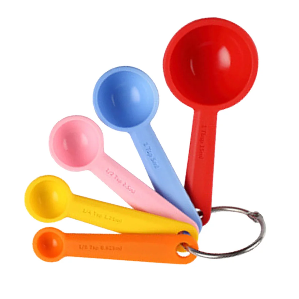 

Measuring Spoons Spoon Silicone Measure Baking Scoop Coffee Set Teaspoon Cups Tool Kitchen Tablespoon Cooking Flour Stackable