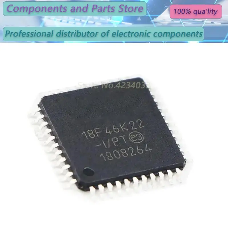 

1 шт PIC18F46K22-I/PT 18F46K22-I 18F46K QFP-44 new100% 46K22-I
