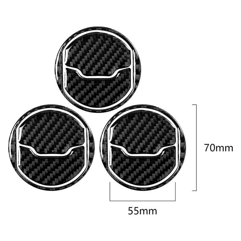 

Carbon Fiber Car Air Condition Vent Outlet Sticker Decal Cover Trim for Ford Mustang 2015-2021 Interior Accessories