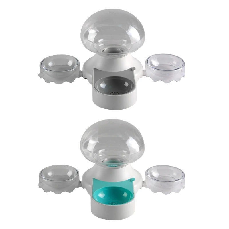 

Cats Water Fountain 2100ml Automatic Water Dispenser with Feeding Bowls for Pet 090C
